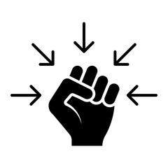 Fototapeta premium encouragement Solid icon