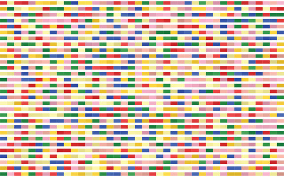 Abstract geometric pattern with colorful rectangular blocks, vibrant mosaic grid background vector, seamless repetitive data visualization texture