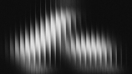 Naklejka premium Black white wave fractal glass gradient blurred background, abstract transparent glass trendy wallpaper grainy noise texture. 