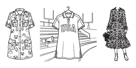 Obraz premium Wilderness Bear Mountain Cargo USA Stadium Polo And Floral Cottagecore Button Front Midi Dress Coloring Pages