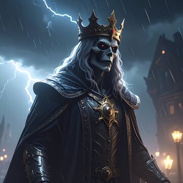 King of darkness in stormy night.