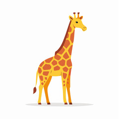 Obraz premium Stylized illustration of a giraffe