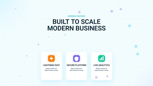 SaaS Product Feature Highlight UI Animation
