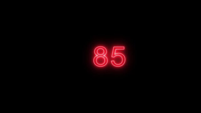 0 to 86 countdown loading animation background. and creating a stunning 4k video.