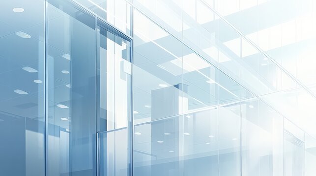 ガラス張りの近代建築