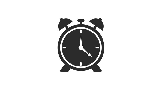 Alarm clock icon symbolizes time management, urgent deadlines, and the importance of punctuality in professional environments.