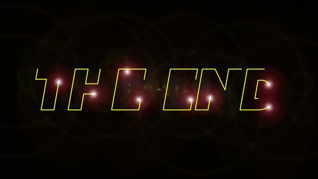 Futuristic The End Typography Reveal