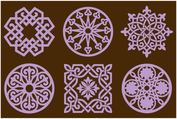 element vector ornament set illustration © Ruska Studio