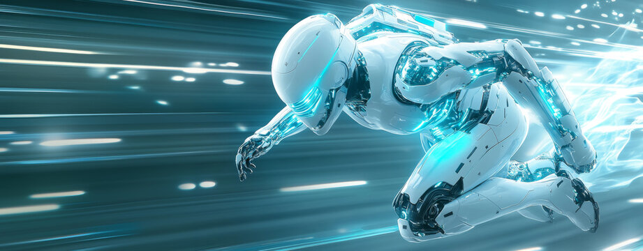 Humanoid Robot in a High-Speed Digital Tunnel