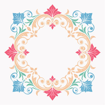 Ornate Floral Border Design