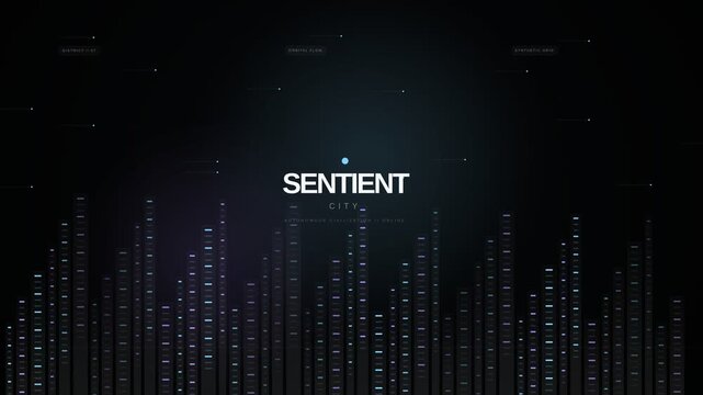Sentient City Autonomous Civilization Synthetic Grid HUD Interface