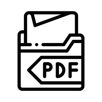 pdf line icon