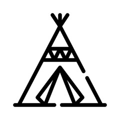 tipi line icon © notivestudios