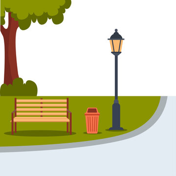 Park Background Illustration