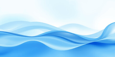Obraz premium An abstract blue wave background featuring a flowing water pattern with liquid motion curves and vector art lines creates a light sea-inspired backdrop design for a modern wallpaper