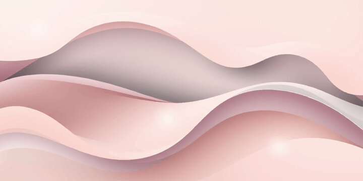Abstract background vector design featuring a wavy flow of orange and pink light curves and water texture patterns for a modern web banner template style illustration