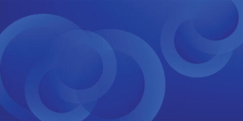 Obraz premium Blue gradient abstract circle shape background vector design