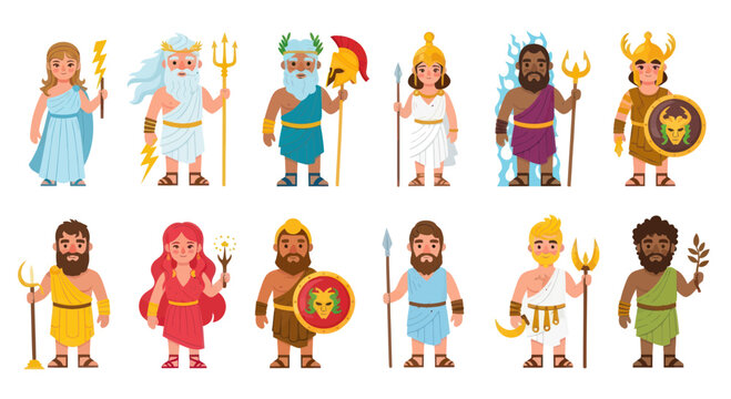 Greek Gods Collection: Olympian Pantheon Characters, Mythology Icons