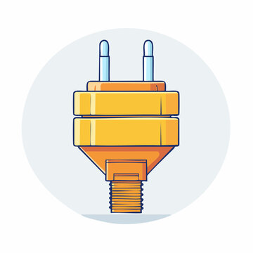 Illustration of a European electrical plug