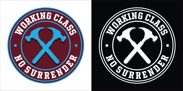 Working Class logo ultras football casual hooligan football fans sticker art vector design concept