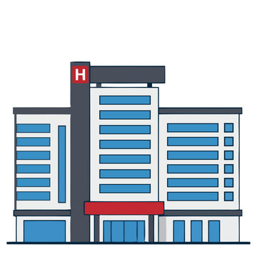 Modern Hospital Building