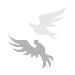 Fototapeta premium Dove Pair Vector Glyph Icon Design