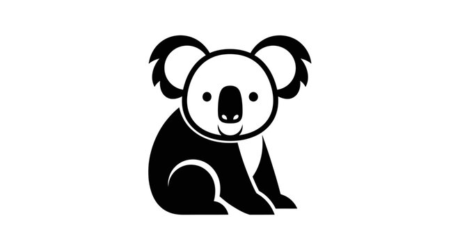 Adorable Koala Cartoon Illustration.