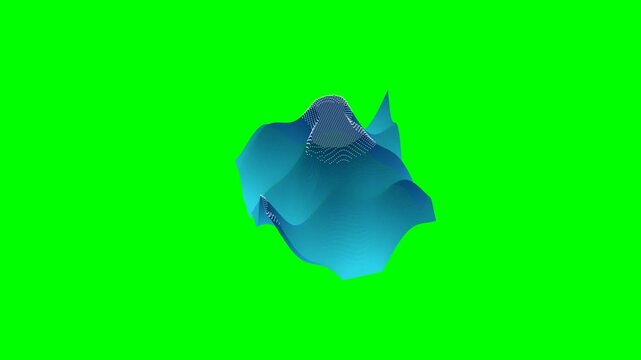 Construction Circular Establishment wave green screen