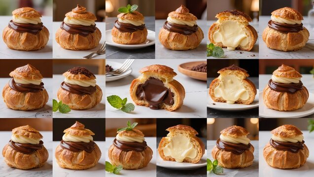 Paris Brest Pastry Collage Collection