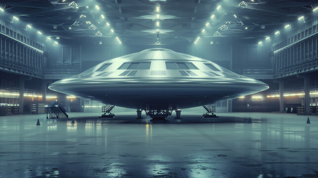 Secret Military Hanger Showcases UFO in Restricted Area With Unclear Purpose