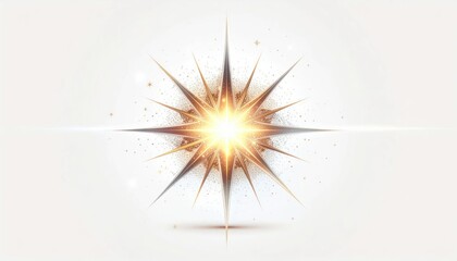 Fototapeta premium Vibrant Starburst Light Effect Illustration.
