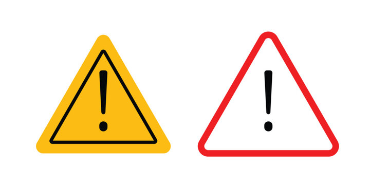 Attention icon elements. icon in trendy flat and stroke style