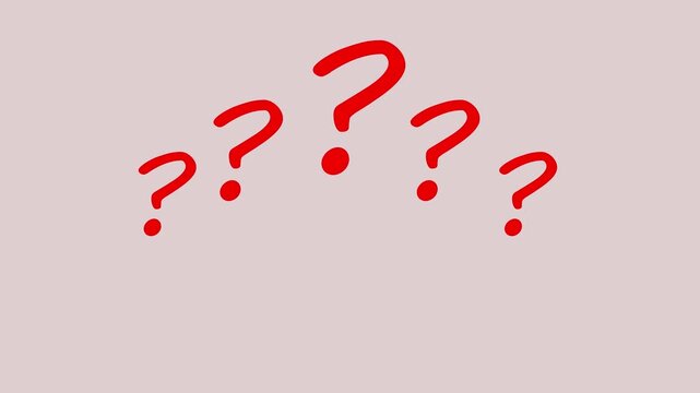 creative question mark icon animation