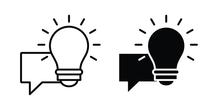 Insight icon elements. icon in trendy flat and stroke style