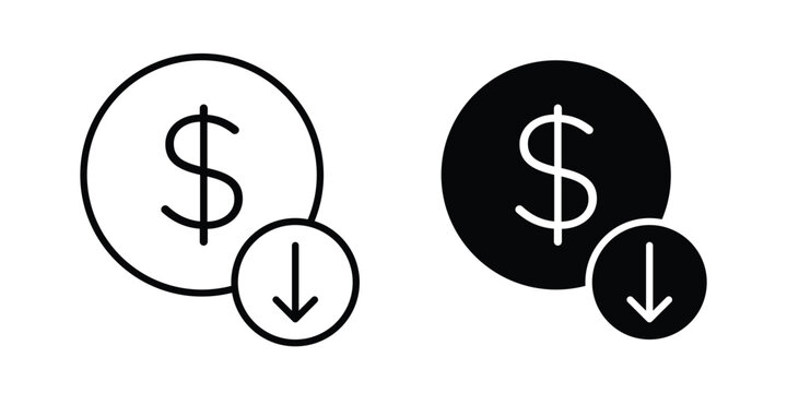Lower cost icon elements. icon in trendy flat and stroke style