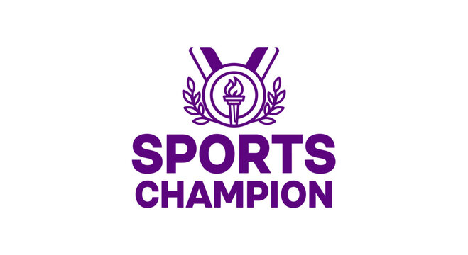Sports Icon Depicting Champion's Victory and Illustrious Award for Excellence