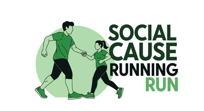 Supporting Social Causes: An Illustrated Duo's Run for Charity, Teamwork and Empathy