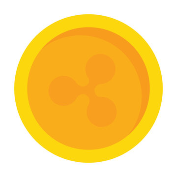  Ripple Coin Cryptocurrency and Blockchain Payment Illustration
