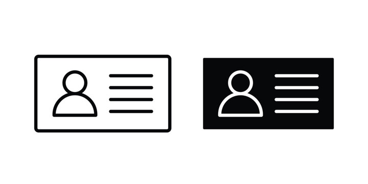 user id icon elements. icon in trendy flat and stroke style