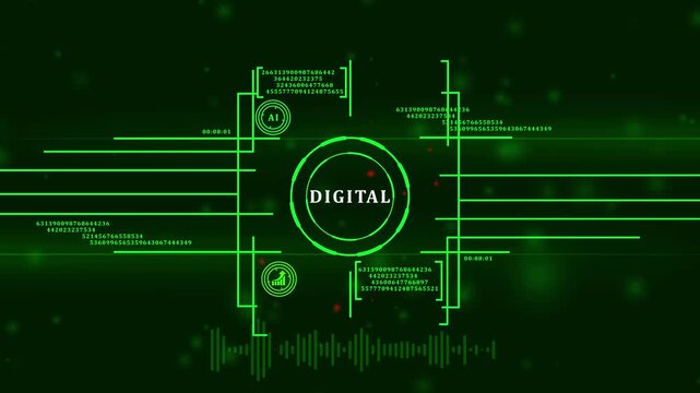 Concept of digitization of business processes and modern technology. Digital transformation.