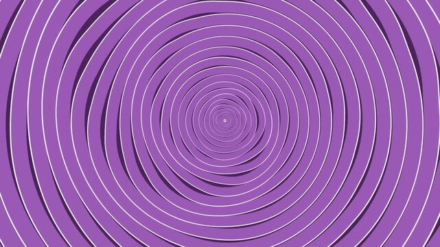 Abstract Purple Hypnotic Spiral Background with Layered Concentric Circles for Motion Graphics and VJ Loops