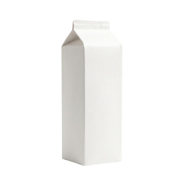 White milk juice carton packaging mockup