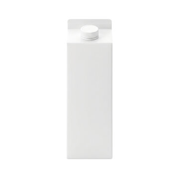 White square milk carton cap packaging