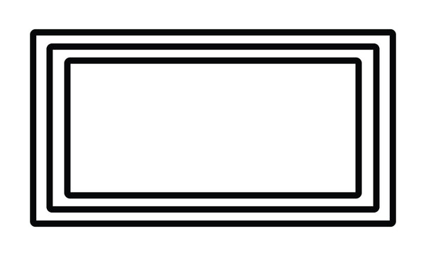 Designer tool rectangle icon flat vector trendy popular . Vector Illustration . EPS 10 .