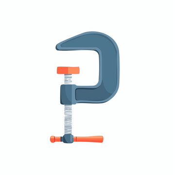 Illustration of a C-clamp tool