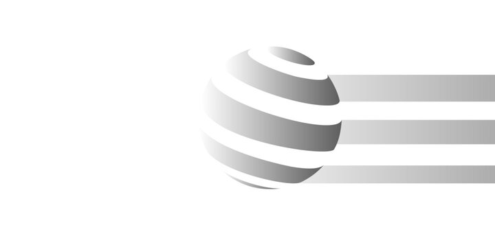 3D globe vector background and banner.