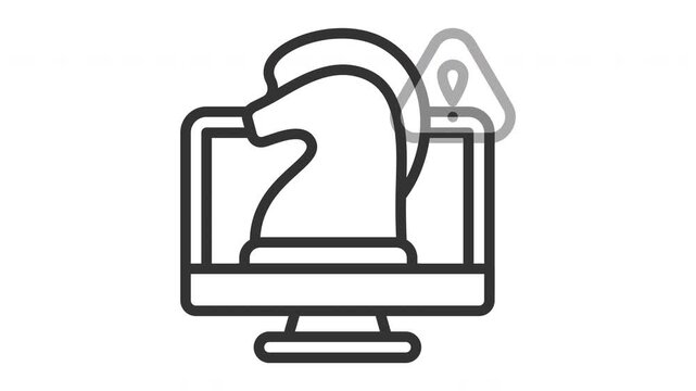 Animated trojan icon