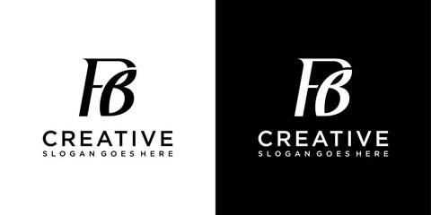 FB or BF initial letter logo design vector © Kurniawan