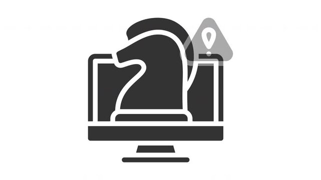 Animated trojan icon