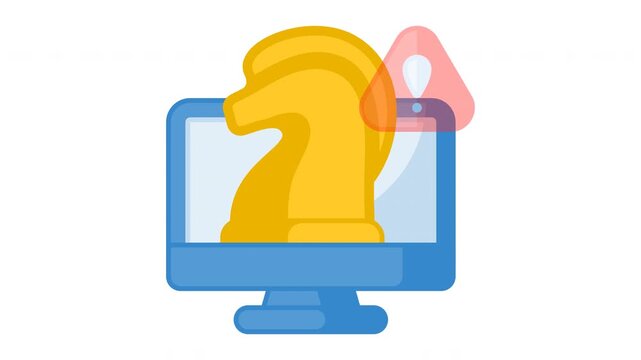 Animated trojan icon